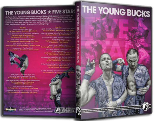 Pwg The Young Bucks Five Stars Double Dvd Set Wwnlive