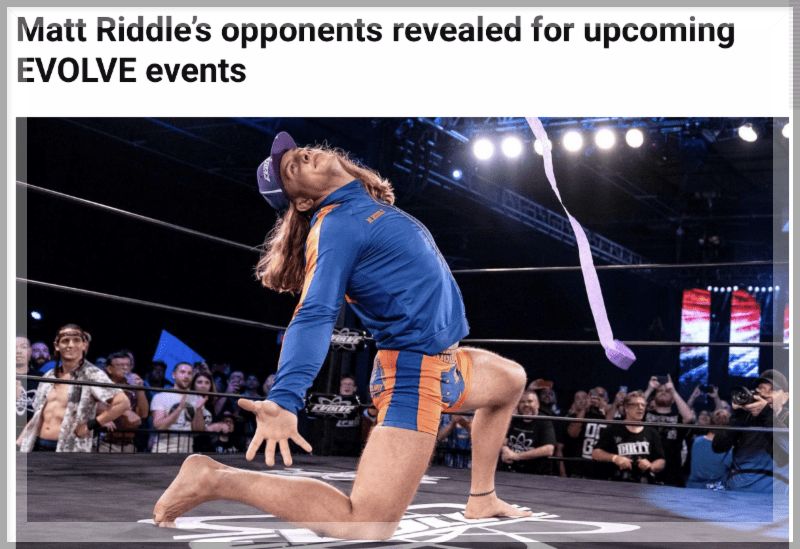 Matt Riddle EVOLVE Aug 2019