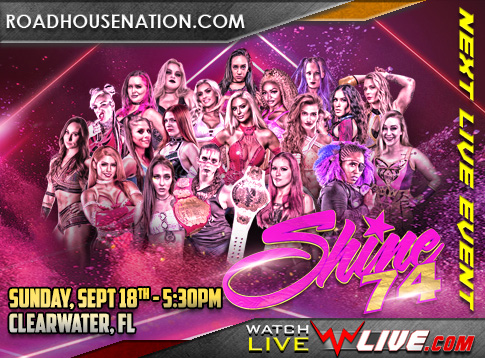 SHINE Wrestling returns to Clearwater, FL on September 18th!