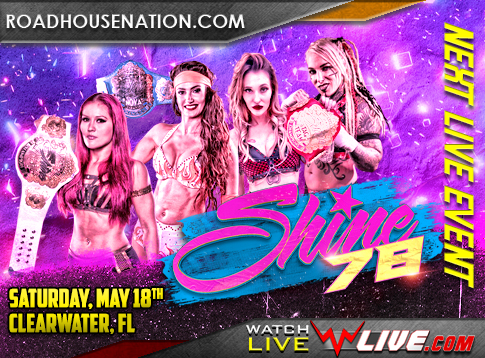 SHINE Wrestling returns to Clearwater, FL on May 18th!!!